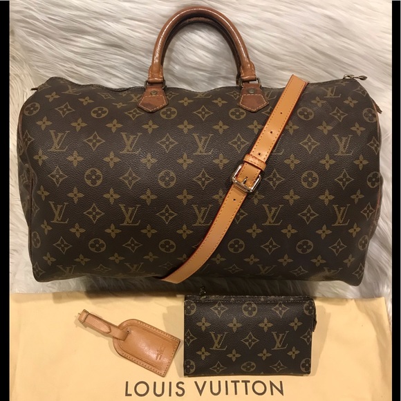 Louis Vuitton Handbags - Louis Vuitton Speedy 40 Tote & Cosmetic Bag #7.7B